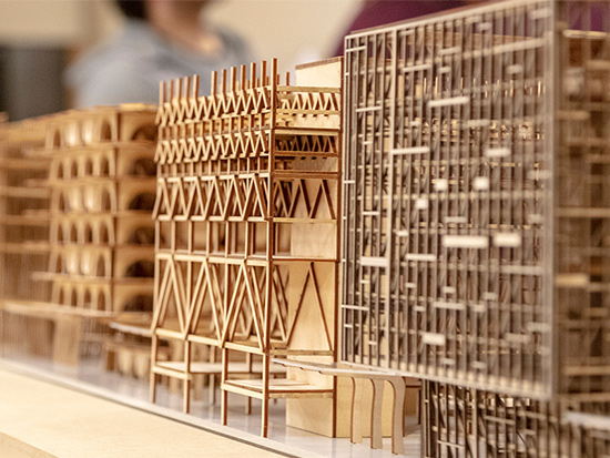 Architecture wooden models